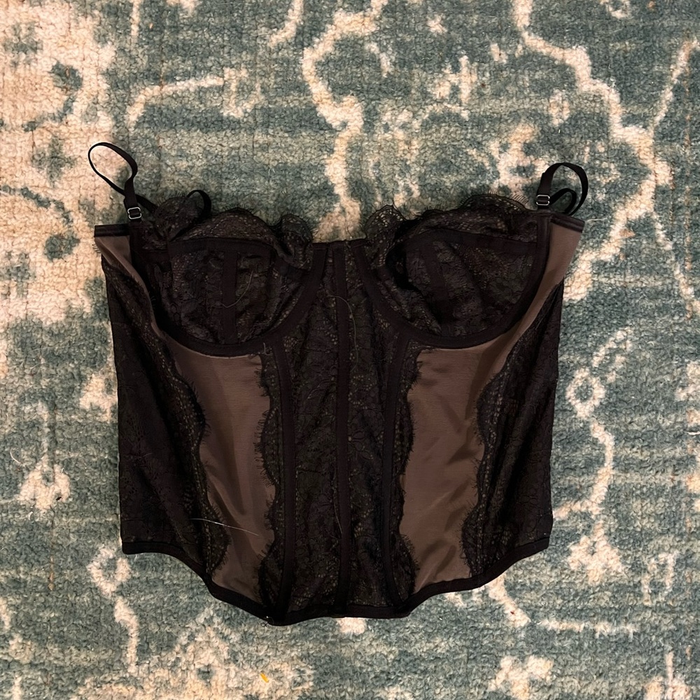 Urban Outfitters Black Corset Top